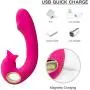 Simulated Oral Tongue Sucking Toy 7 Frequency Vibration & 7 Suction Soft Touch Internal Clitorial Sucking Toy for Women T-Shirt
