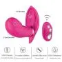 Remote Control Invisible Wearable G-Sport Vib 10 Vibration Modes Silicone Waterproof USB Rechargeable Vibrantor for Women(Hot Pink) Remote Control Invisible Wearable G-Sport Vib 10 Vibration Modes Silicone Waterproof USB Rechargeable Vibrantor for Women(Hot Pink)