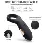 sweet124043 Relax Massage Wireless Quiet Còckring Relax Toy Powerful Strong Vibration Delay Ring Powerful Strong Vibration Delay Ring Silicone Massage Ring USB Charging Ceinim Relax Toys
