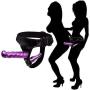 JunRP Wear Game Suit Restraining Straps Tools Ultra Elastic Strap-on Toy Wearable Panties Adjustable Belt - Purple