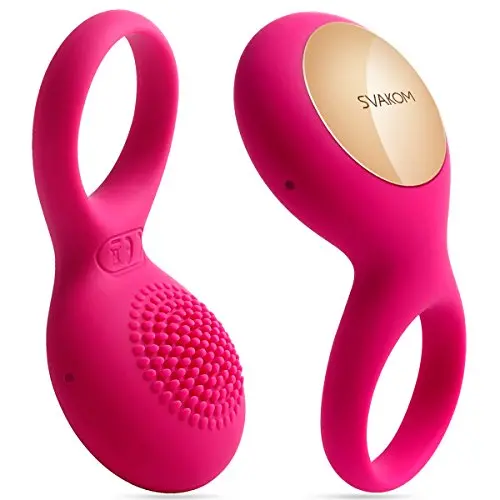 SVAKOM Tyler Penis Ring Vibrator Rechargeable Sex Toy Powerful Vibrating Cock Ring for Male or Couples (Plum Red) SVAKOM Tyler Penis Ring Vibrator Rechargeable Sex Toy Powerful Vibrating Cock Ring for Male or Couples (Plum Red)