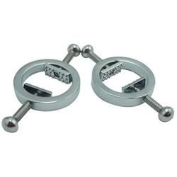 One Pair Heavy Nipple Clamps with Screw Adjustable Circle