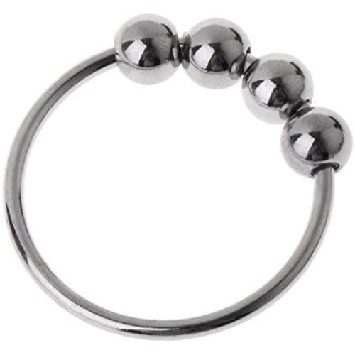 GUANGSHAN Stainless Steel Co~ck Pe~NIS Ring for Men Enhancer Prolong Séx Product
