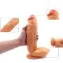 HAPPYWOTST 11.8 Inch Extra Long Women Personal Relax Massager PVC Toys with Handsfree Suction Cup Box Body Soft