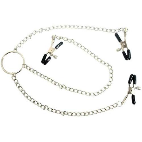 Eastern Delights Elite Clitoris Clamps, Nipple Clamps Vice Labia Clip with Soft Adjustable Rubber Clamps