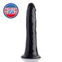 Easy Entry Slim Dildo, Black, 8 Inch