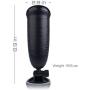 ZEMALIA Z-Chamber Plus Hands-Free Vagina Pocket Male Masturbators Cup Sex Toys for Male Realistic Textured Male Masturbation Discreetly Packed (Black)