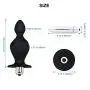 Butt Anal Plug, 100% Medical Grade Soft Silicone Vibrator, Waterproof Anal Trainer Toy with 10 Pack Lube for Male Female Couples (Black) Butt Anal Plug, 100% Medical Grade Soft Silicone Vibrator, Waterproof Anal Trainer Toy with 10 Pack Lube for Male Female Couples (Black)