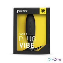 Picobong Lelo Tano 2 Premium-grade Silicone Vibrating Butt Plug, Black