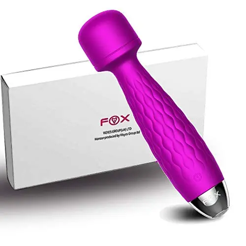Cordless Electric Wand Massager G Spot Stimulation Vibrator for Women 100% Waterproof Rechargeable Powerful Massage Wand with 10 Speed Vibrating Patterns Muscle Aches Whisper Quite