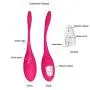 InvincibleFun Comfort Waterproof Vibrártor Rechargable Silicone Love Eggs Mini Interactive Massager Wand, 16 Speeds of Powerful Massager Personal Bullet Vibe Remote Control Scene Props Swell