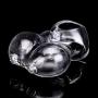 Oolong Balls Silicone Rìng Waterproof Maa-saage Tool for Couples (Transparent)