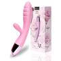 Vibrator, BOFAN G Spot Rabbit Vibrators Adult Sex Toys for Women, Clitoris Vagina Stimulators, Waterproof Rechargeable Dildo Vibrators with Dual Motors, 10 Vibration Modes (Pink)