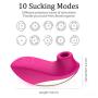 Clitoral Sucking Vibrator with 10 Suction & Vibration Modes for Women Clit Orgasm,Nipples Kissing Adult Sex Toys Clit Sucker, Couple Solo Oral Sex Quiet Waterproof Portable Rechargeable