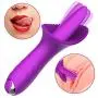 USB Rechargeable Vibrator Handheld Wand Massager Powerful Magic Massage Toys for Body – Neck – Foot- from Muscle Aches Purple Type