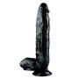 Lifelike Wand 11.8-inch PVC Toy Suitable for Beginners Soft and Odor-Free Strong Sucker Hands-Free Interactive Play Anniversary Gift (Color : Black)
