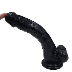 10.23 Inch Flesh Realistic Soft-DîLdɔ Women Massager (Color : Black)