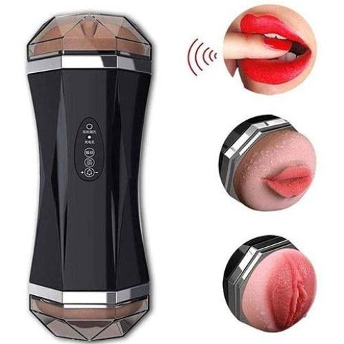 Riliy- Male Exèrcǐsè Training USB Electric Voice Mǎssǎger Tool with Headphone Mode Couple Best Gift