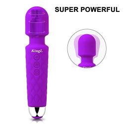 KingL Personal Massager Whisper Quiet Powerful Vibration, Waterproof, Handheld, Cordless for Neck Shoulder Back Body Massager, Sports Recovery & Muscle Aches