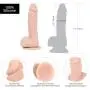 Pure Love 7.5 Inch Textured Silicone Dildo with Suction Cup, Beige Colored Penis, Adult Sex Toy Pure Love 7.5 Inch Textured Silicone Dildo with Suction Cup, Beige Colored Penis, Adult Sex Toy