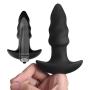 RITER Soft Silicone Vibrantor Vibranting Amal Plug Massager Six Toys for Men Women -Waterproof