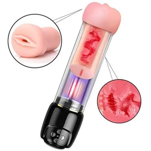 Kidavll Handheld Men Pump for Men Massager Stronger Powerful Vacuum Massager for Men