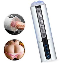 Electronic Automatic Piston Cup Sucking 360° Rotating Massage Cup Sexy Underwear for Men Pocket Puss-ey Stroker, USB Charging Pussy Male Strong Sucking Vibrating Toys for Men,Adult Enhancer Trainer