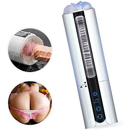 Electronic Automatic Piston Cup Sucking 360° Rotating Massage Cup Sexy Underwear for Men Pocket Puss-ey Stroker, USB Charging Pussy Male Strong Sucking Vibrating Toys for Men,Adult Enhancer Trainer