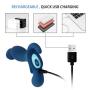 Male Prostate Massager Sex Toy with Dual Motors 10 Stimulation Patterns for Wireless Remote Anal Butt Plug