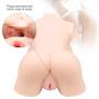 Lifelike Silcone Dolls Mens Male Adult Toys,Best Men Couples Artificial 3D Realistic Toys for Men Male with 2 Entries Silicone Cup Underwear,t-Shirt