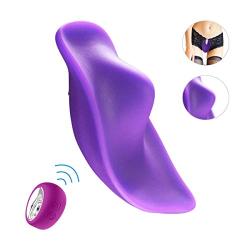 Wearable Vibrator with Wireless Remote Control for Clitoris Stimulation, Panty Vibe Clitoral Vibrator Mini Small Vibrator, Adult Sex Toys for Women and Couples (Purple)