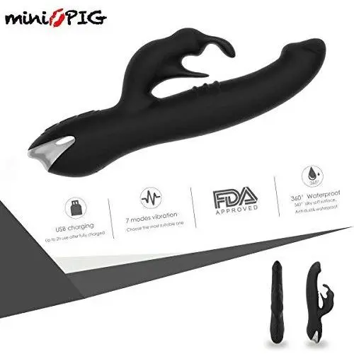 miniPIG 7x &quotinnovative&quot Premium Multi-speed Wand Hand-held Electric Love Wand, Wireless, Powerful, for Muscle Relaxation, Sensation and Recovery, Water Proof, Top Quality Silicone