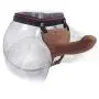 Štráp-oň  Dǒngs 6.7 in Beginner Hǒllǒw Strápǒn with Belt for Male E-xt-én-dér - Silicone Flaccid Pleasure Toy Štráp-oň Dǐldǒღ (Color : Brown)