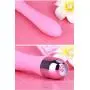 10 Speeds Mode Silent Soft Waterproof USB Recharging Magnetic Charging Port Cordless Pleasure Wireless Wind Rechargeable Wand Let You Relax Body Thrusting -Pink