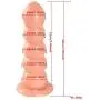 JSFQ Sex 7.87 Inches Smooth Anales Beads Plug Artifical Dildo with Suction Cup Happy TOI Necessary for Single Woman Sunglasses Skirt Jeans (Color, Black),Black (Color : Black, Size : Skin)