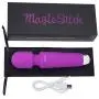 Personal Cordless Massager Wand by MagicStick Handheld Waterproof + Powerful Motor and High Quality Silicone Great for Therapeutic Massage and Relaxation 20 Vibration Patterns + 8 Speeds Mini (Purple) Personal Cordless Massager Wand by MagicStick Handheld Waterproof + Powerful Motor and High Quality Silicone Great for Therapeutic Massage and Relaxation 20 Vibration Patterns + 8 Speeds Mini (Purple)