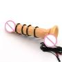 Electro Sex Toys Electronic Pulse Massager Electro Stimulation Steel Ball Penis Ring Electric Shock Cable for TENS/EMS Massage
