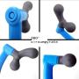 Carelax 1 pc Fascia Back Massage Stick, Therapy Self Massage Tool for Neck, S Hook Deep Tissue Trigger Point Muscle Relief Massager