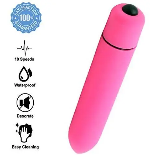 Mini Bullet Massage Wand - Portable 10 Speed Waterproof Massage Wand - Battery Included - 2018 New
