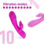 Waterproof Handheld Clitoris Stimulation Rabbit Vîb~rá~törs G-Spōt Rechargeable Multi Speed Vibe for Women