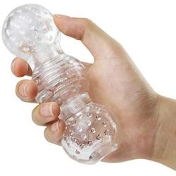 HIPLAYGIRL Clear Male Masturbator Cup - Mens Sex Toy for Penis Stimulation Masturbation and Training, Transparent Cock Stroker, Stage 1