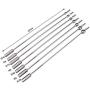 prettDliJUN Urethral Sounding kit 1/7Pcs Men Metal Dilator Urethra Prostate Stimulation Rod Penis Plug Catheter 7pcs