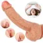 Realistic Dildo for women with Flared Suction Cup liquid Silicone Dildo Flexible real Penis Dong for Hands-free Vaginal G-spot and Anal Play sexy toy for female Masturbation with real experience Realistic Dildo for women with Flared Suction Cup liquid Silicone Dildo Flexible real Penis Dong for Hands-free Vaginal G-spot and Anal Play sexy toy for female Masturbation with real experience