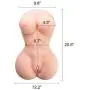 Y-NOT 3D Realistic Life Size Sex Love Doll Male Masturbator Silicone Sex Dolls with Breasts Butt Tight Vigrin Pussy Ass Adult Toys for Men Sexual Pleasure Masturbation Flesh
