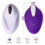 JunRP Wireless Remote Control Rechargeable Mini Finger Massager with Strong Patterns Handsfree USB Waterproof Massager Wand -A02