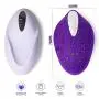 JunRP Wireless Remote Control Rechargeable Mini Finger Massager with Strong Patterns Handsfree USB Waterproof Massager Wand -A02