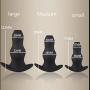 FeiGu 3PCS Medical Silicone Hollow Anal Butt Plug Set-Anal Sex Toys, Masturbation for Adults (S/M/L)