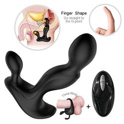 Wireless Remote Control Rechargeable P-róStāTe Massager, Waterproof and Relaxing Massage Equipment Toys for Male Beginners Female Sexx-Toys -Black