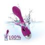 Cordless Handheld Personal Mini Massager, USB Charging, 10 Speed Frequency Mode, Medical Grade Silicone, 100% Waterproof Design for Bedroom, Bathroom, Pool,Party