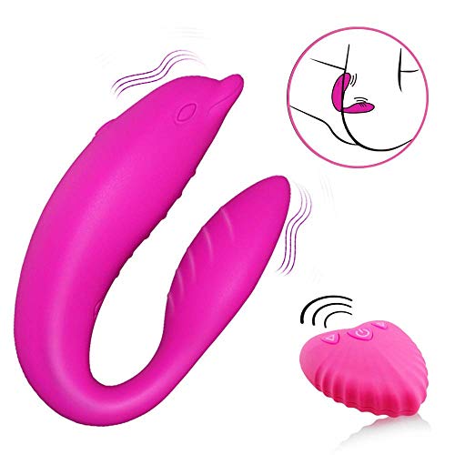 10 Speed Rechargeable Dolphin C Type V-Î-B-râtor Remote Control G-SpõT C-l~ǐtǒris Stǐmula-tor Toys for Women